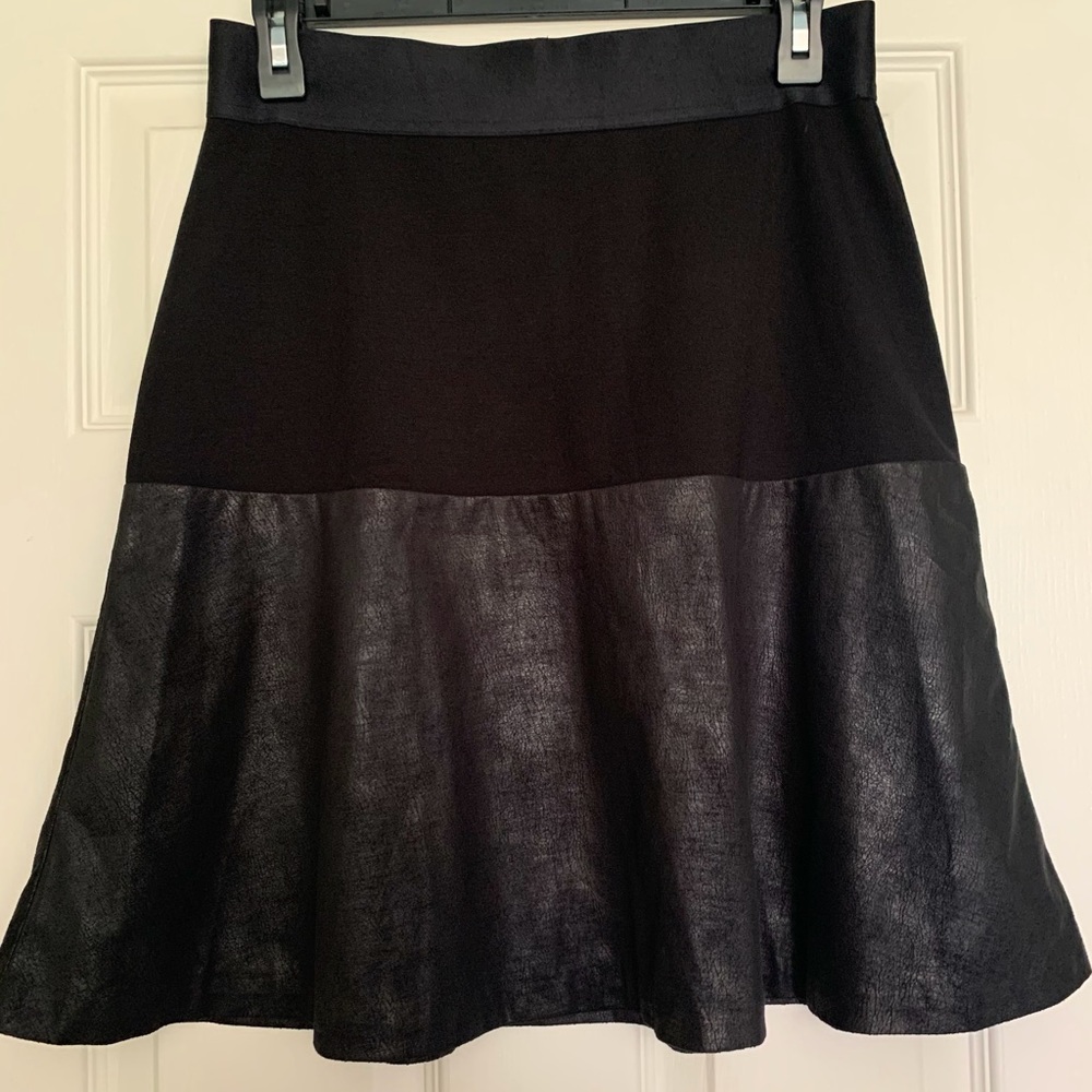 Sold…FAUX Black LEATHER SKIRT